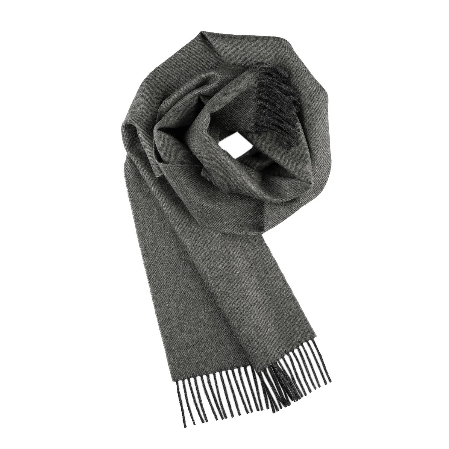 Carbon Cashmere Softness Baby Alpaca Scarf Luxe Comfort